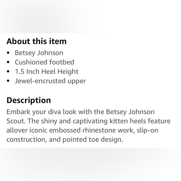 Betsey Johnson Jewel Encrusted Kitten Heels - Picture 8 of 8